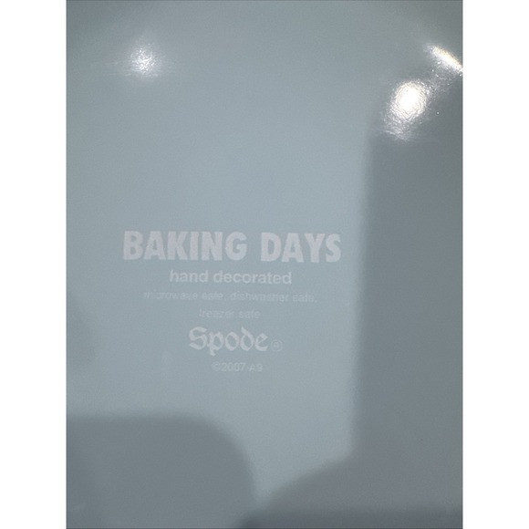 Spode Baking Days‎ 2007 A10 Round Lid Casserole Dish Blue White Polka Dots Retro - Picture 5 of 5